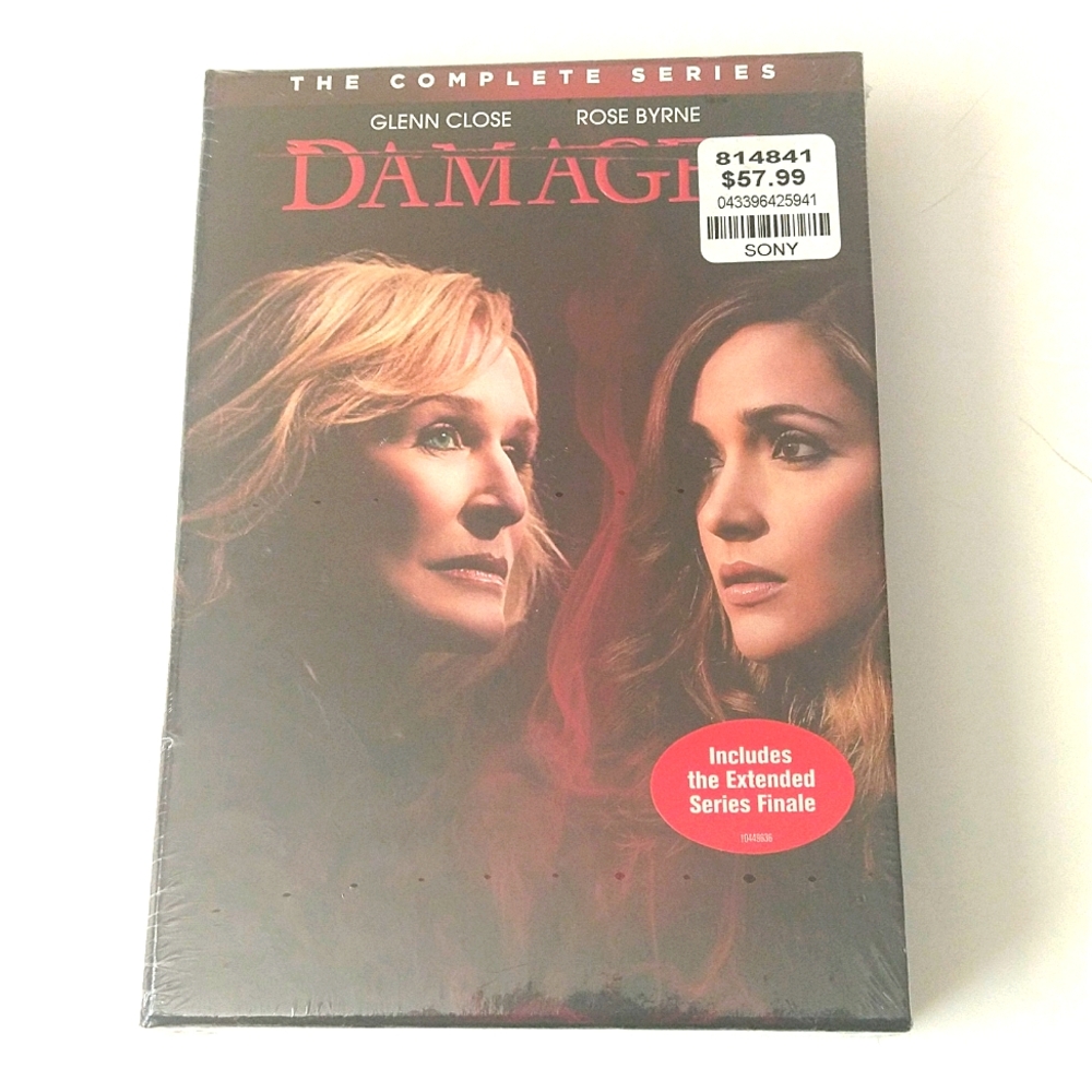 New sealed Damages The complete Series DVD Set Glenn Close Rose Byrne